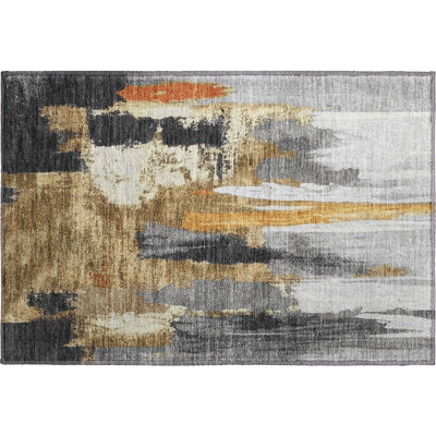 Premium Machine Washable Mouton Abstract Rug