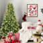 Arbre de Noël de 5 pi avec 300 lumières blanches chaudes, 967 pointes réalistes en PE + branches, branches à charnières pour installation sans tracas, support intemporel pré-enfilé au look naturel