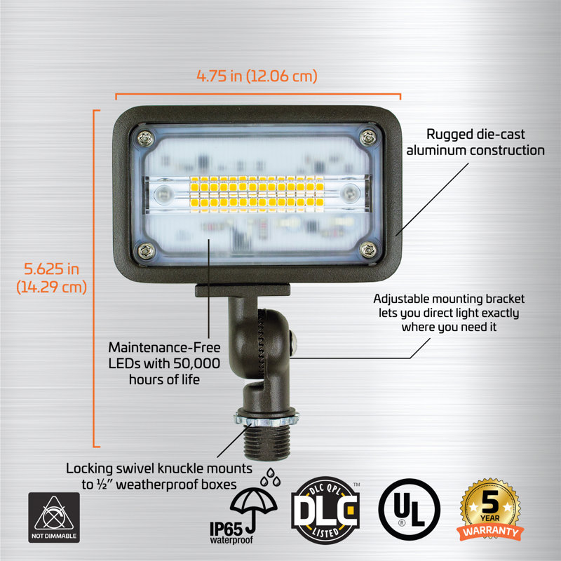 Lampe de crue à del câblée résistante aux pièces