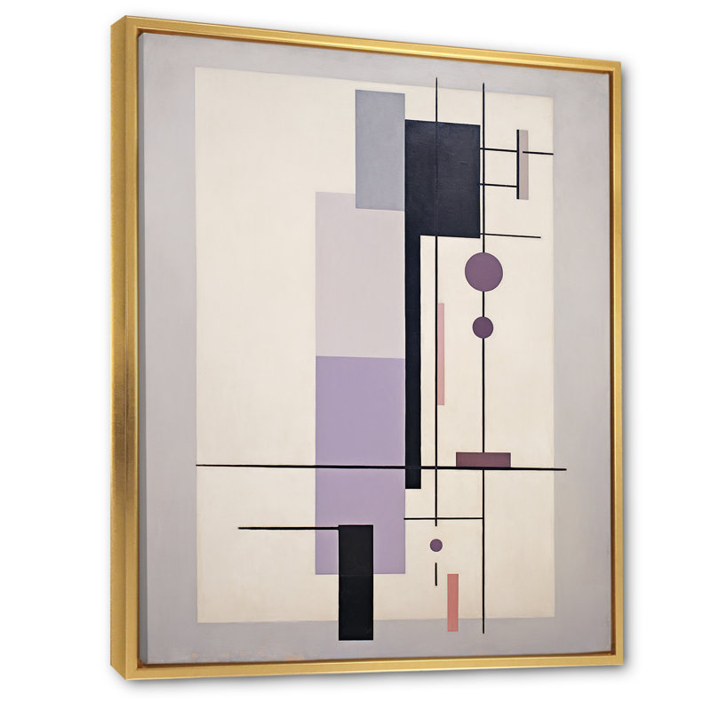 Impression sur toile Jahquel, Cadre flottant doré, H 32 po x l 16 po x P 1 po