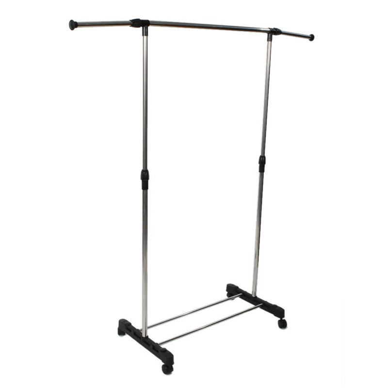 Ibanez Metal Adjustable Rolling Clothing Rack, 63.78" H x 58.66" W x 17" D