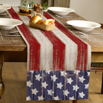 Chemin de table rectangulaire en polyester Giltzow