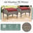 Bruner 7-Piece Swivel Wicker Rattan Patio Fire Pit Conversation Set With Hidden Tank Holder And Ottomans