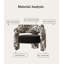 Fauteuil de loisir simple en bois massif de style moyen-antique en velours givré