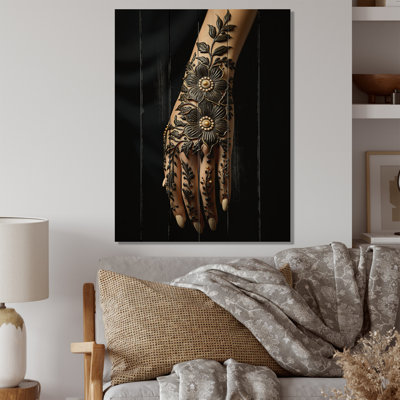 «Hinduisim Exquis Henna», reproduction d'art sur bois