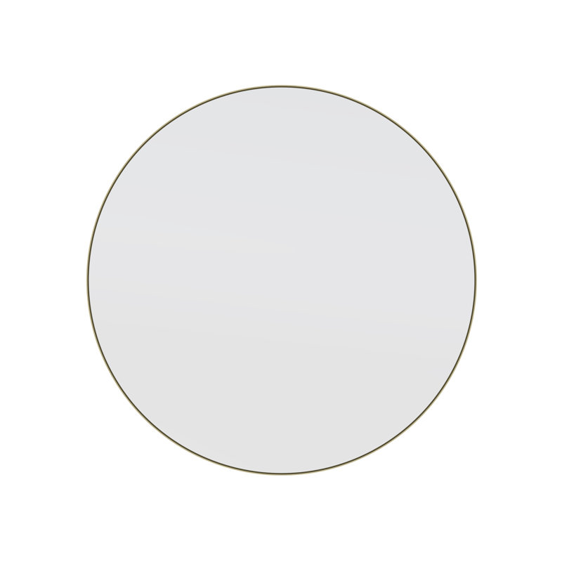 Modern & Contemporary Bathroom/Vanity Mirror, Satin Brass