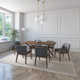 Etheriu Indoor Oak and Wood Dining Table