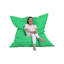 Fauteuil à billes de qualité supérieure, vert uni, 70,9 x 55,1 x 11,8 pouces | Rembourrage 100% polyester imperméable, bourre de styromousse 100% originale | Double fermeture à glissière dissimulée, peut supporter jusqu'à 440 lb | Parfait pour le divertissement et la détente en plein air-470895805