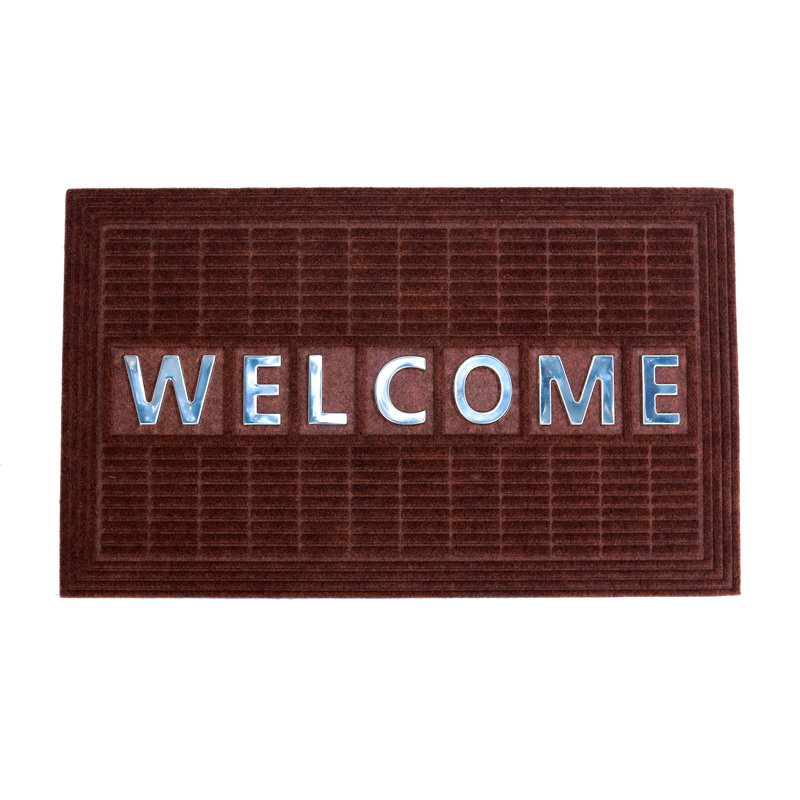 Lauralee Indoor / Outdoor Doormat, Dark Brown