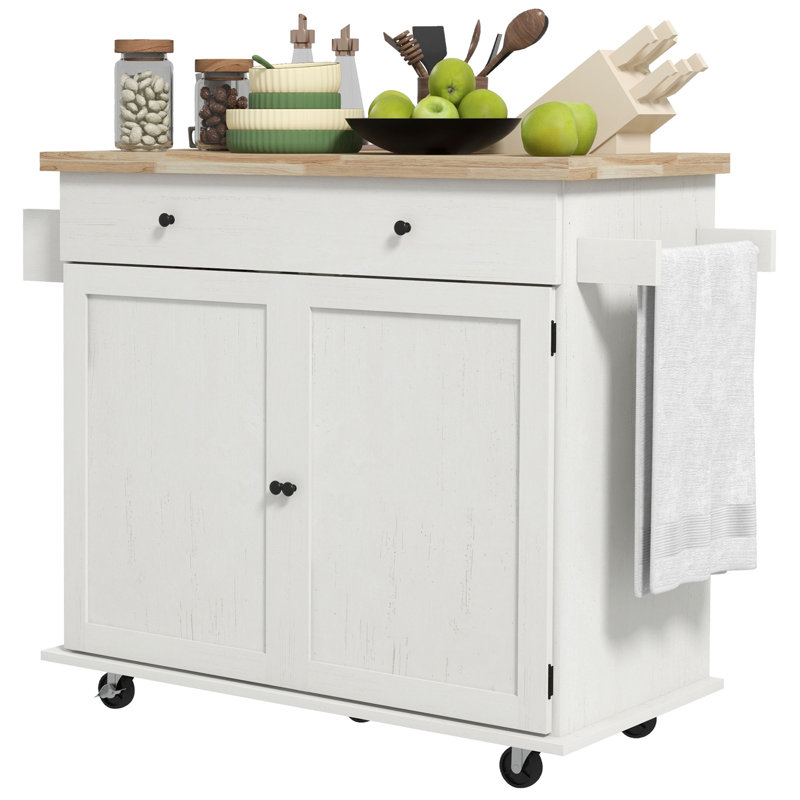 Sibyla Kitchen Island, White