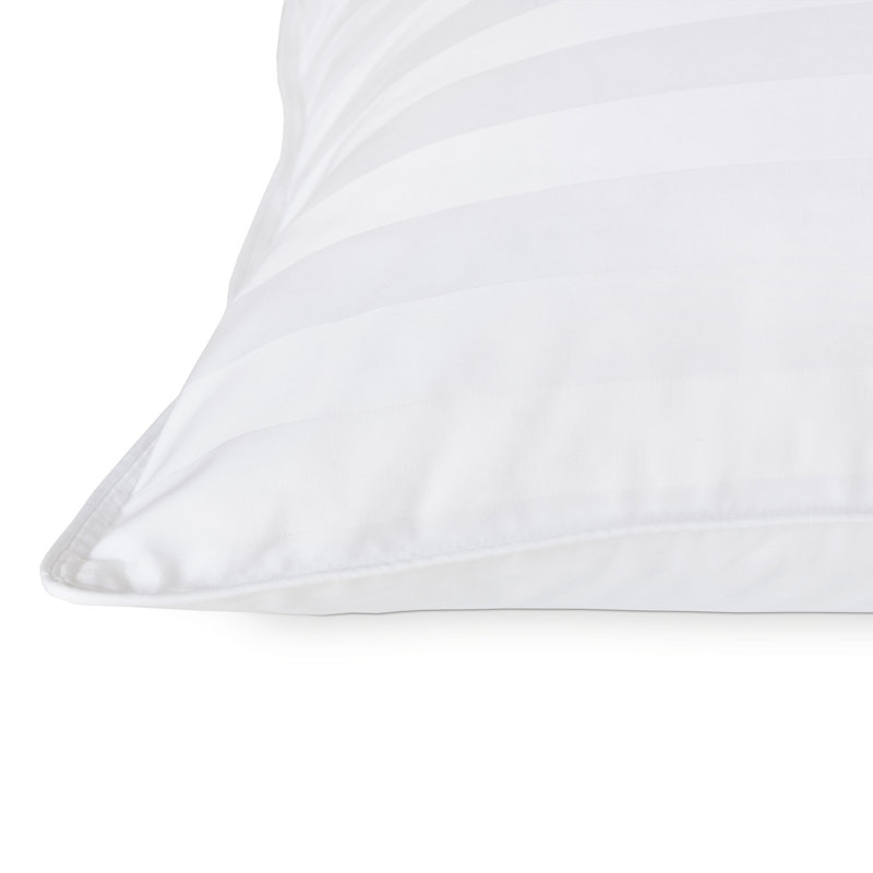 Oreiller en duvet extra plat et moelleux pour les personnes qui dorment sur le ventre, 20 po x 28 po, Blanc