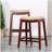 30 Inch Bar Stool, Cherry Color, Bone Seat-627000745-627000744