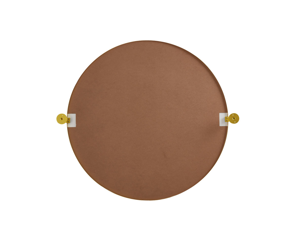 Belfield Metal Wall Mirror, Gold, 30" x 30"