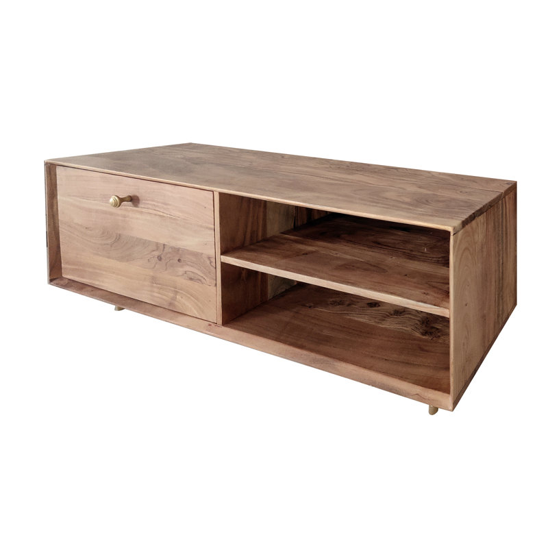 Carena Unfinished TV Stand, Oak