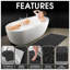 2 Piece Set Rectangle/U-shaped Bath Mat-125022090