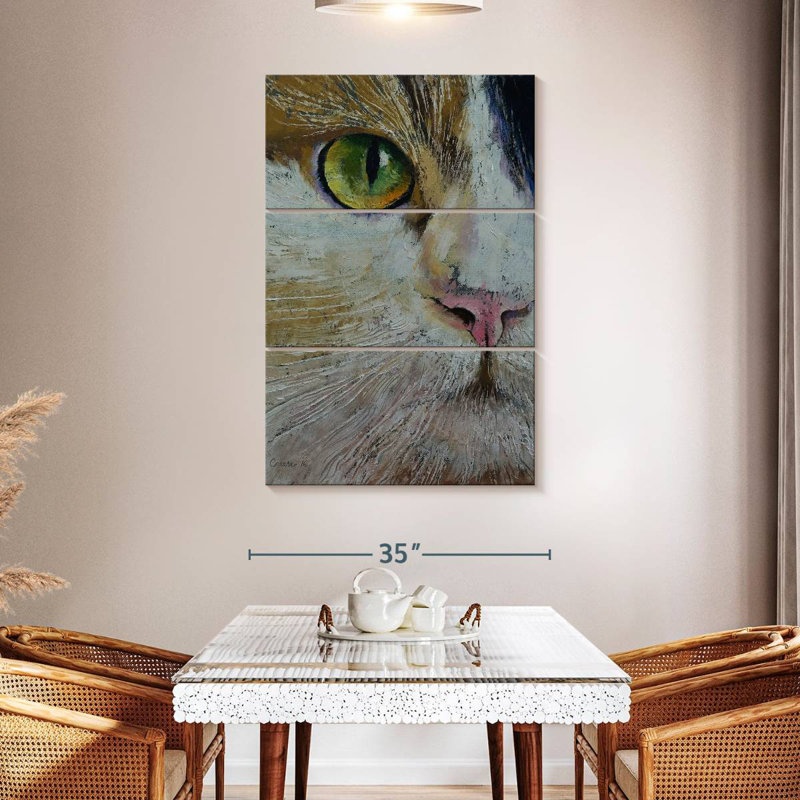 Brampt Calico Cat, 57" H x 36" W