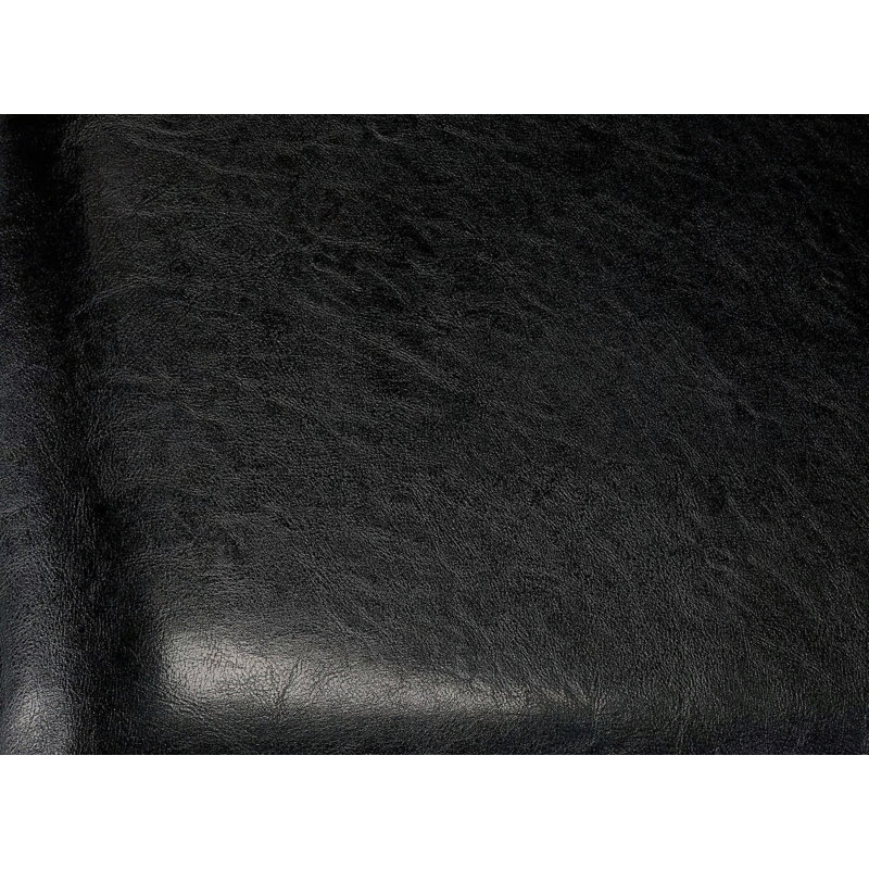 Ensemble de chaises de salle à manger à hauteur de comptoir de style transitionnel avec siège rembourré en similicuir espresso à dossier courbé brun