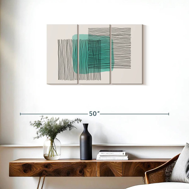 Avery Stripes In Mint, 20" H x 33" W