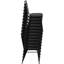 Trapezoidal Back Banquet Chair, Black Vinyl/Black ...