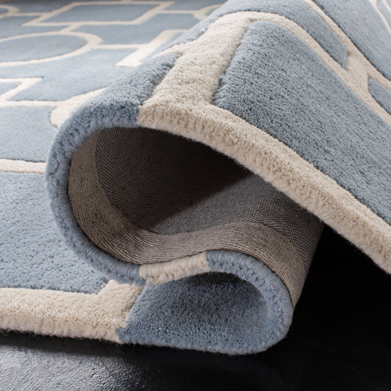 Teresita Hand Tufted Wool Geometric Rug, Rectangle 2' x 3'