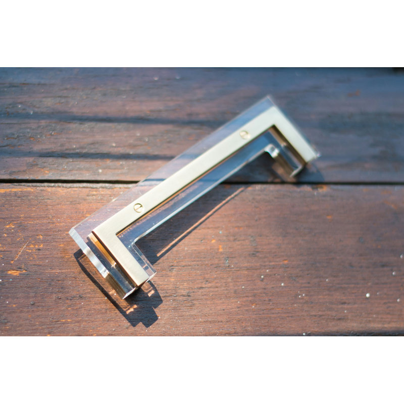 Transparency Bar / Handle Pull, Satin Brass