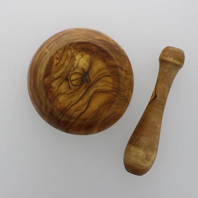 Mortier et pilon en bois d'olivier Latitude Run Lillard 6 x 3