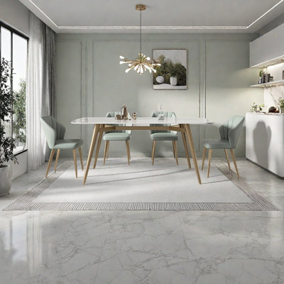Light Luxury Style Rock Slab Dining Table