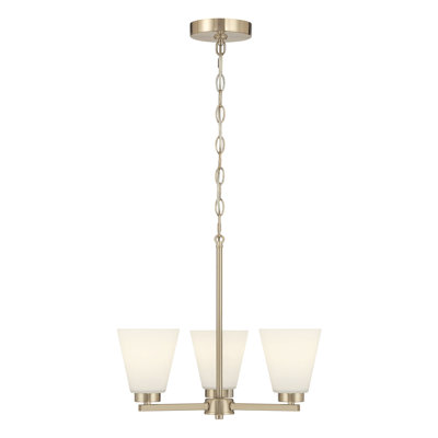 Merity 18" Wide 3-Light Chandelier