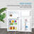 Energy Star 3.1-Cu. Ft. 2-Door Small Refrigerator with Freezer in White-14240088