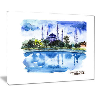 « istanbul », reproduction de peinture à l’huile sur toile