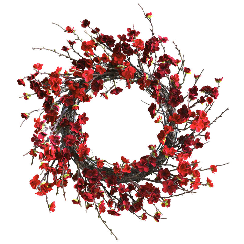 Faux Plum Polyester 24'' Wreath
