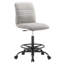 Chaise de dessinateur en cuir végétalien sans accoudoirs Ripple par Modway-1984504249-1984504262