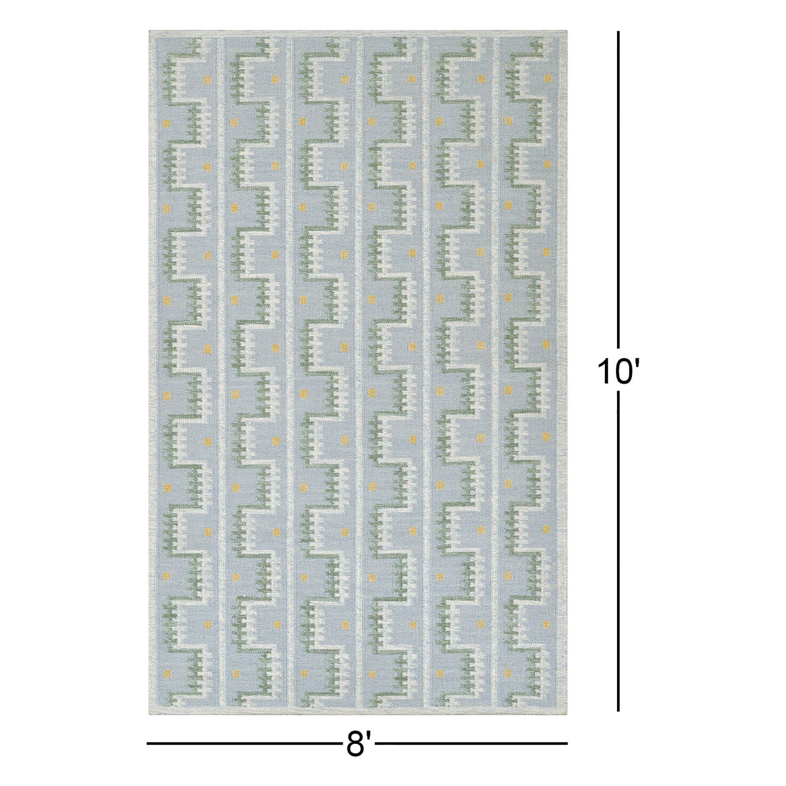 Freya Scandi Handwoven Wool Rug, Rectangle 8' x 10'