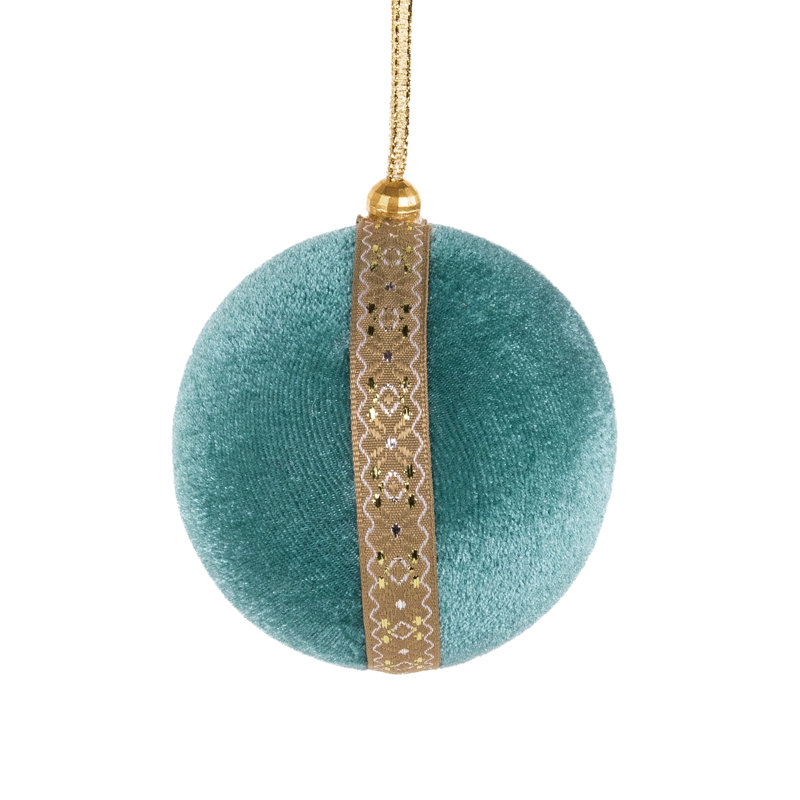 Velour Round Ball Ornament