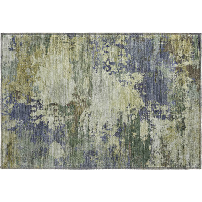 Premium Machine Washable Mayfield AMF2067 Abstract Rug