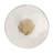 Round Accent Table, Distressed Bronze Aluminum And Clear Glass-129992463