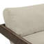Fauteuil d'appoint de couleur crème texturé à tissage de couleur crème Palma