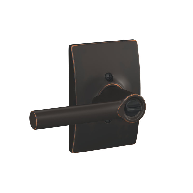 Broadway Keyed (Entry) Door Lever, Aged Bronze, Keyed Alike