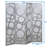Arvada 4-Panel Wood Room Divider With Circle Pattern, White