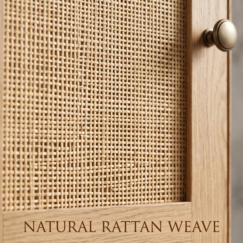 Spacieux garde-manger avec station de charge - grand rangement pour huche de cuisine, tiroirs, prise de courant, comptoir - grand design pour la cuisine - couleur bois naturel