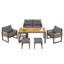 6 - Person Patio Dining Set with Rectangular Table