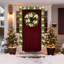 Couronne de Noël 24 po avec baies givrées et pile à DEL-796819194