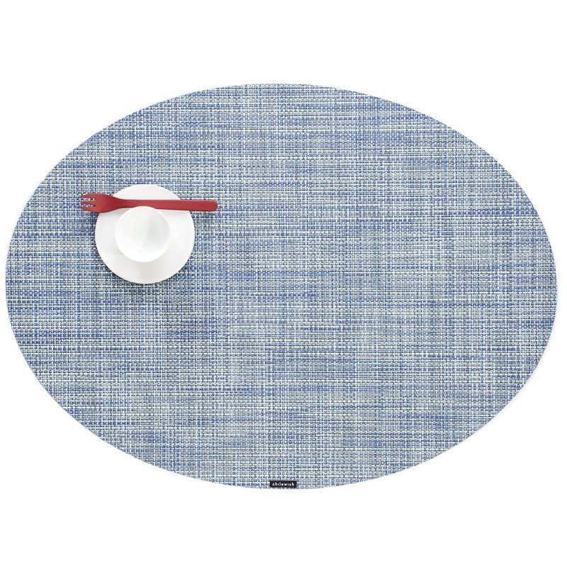 Vinyl No Pattern And Not Solid Colour Placemat, Chambray