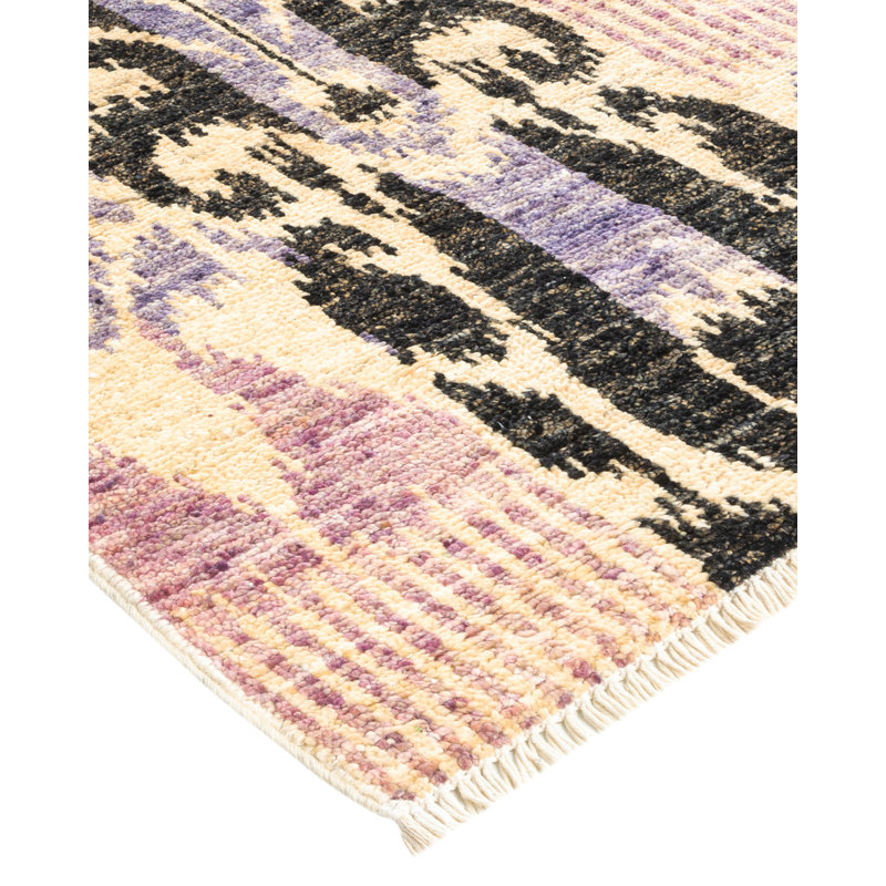 Contemporary One-of-a-Kind 4' 2" X 6' 3" Hand Knotted Area Rug
