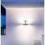 LED Outdoor Wall Light L 820 S Silver Motion Sensor Up-/Downlight Softlight incl. House Numbers