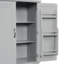 Armoire de rangement pour salle de bain avec portes et tiroir-1380252508