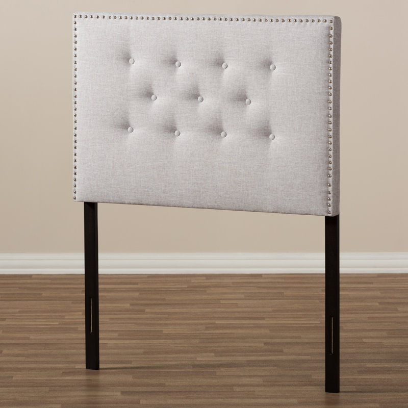 Michelli Upholstered Headboard, King, Grayish Beige