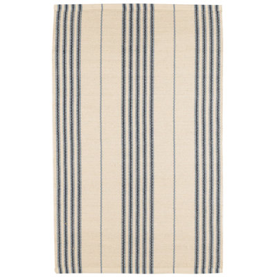 Conway Blue Handwoven Cotton Rug