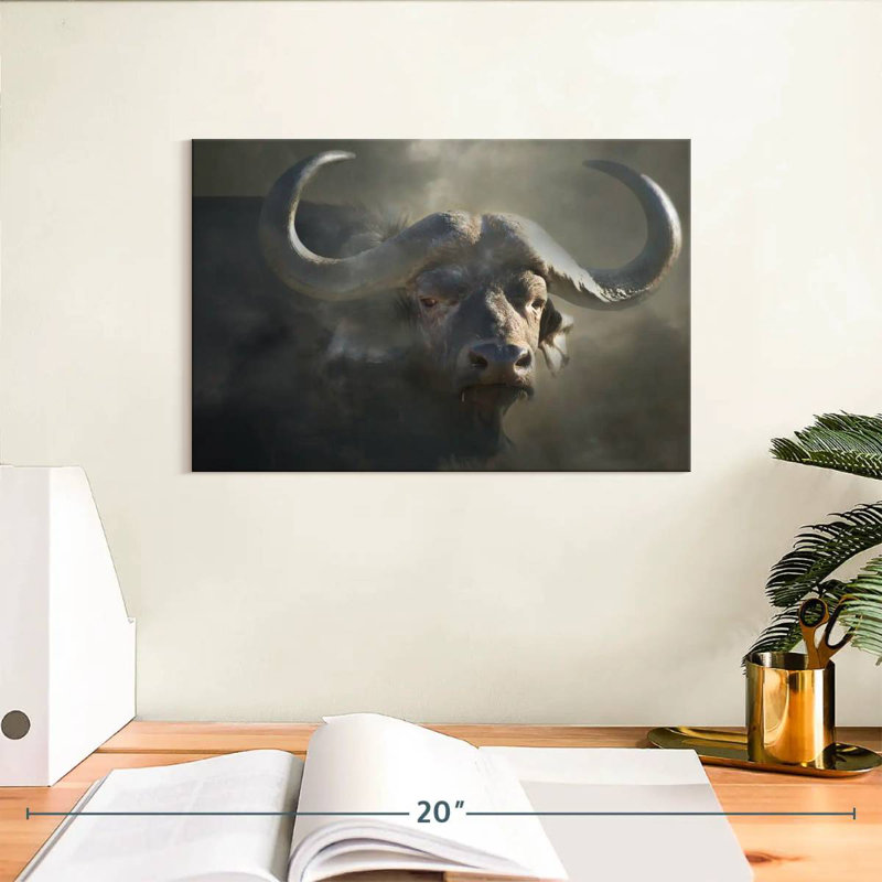 Brampt Cape Buffalo, 8" H x 12" W