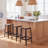 Bluebelle Wicker Counter Stool with Solid Wood Frame-877019603-877019602